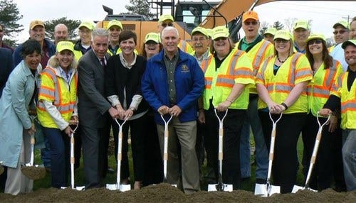 Pence Breaks Ground on Major Road Project
