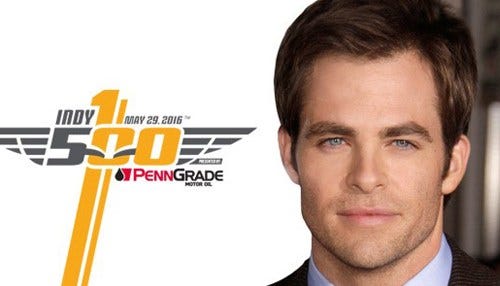 Chris Pine to Wave Green Flag at Indy 500