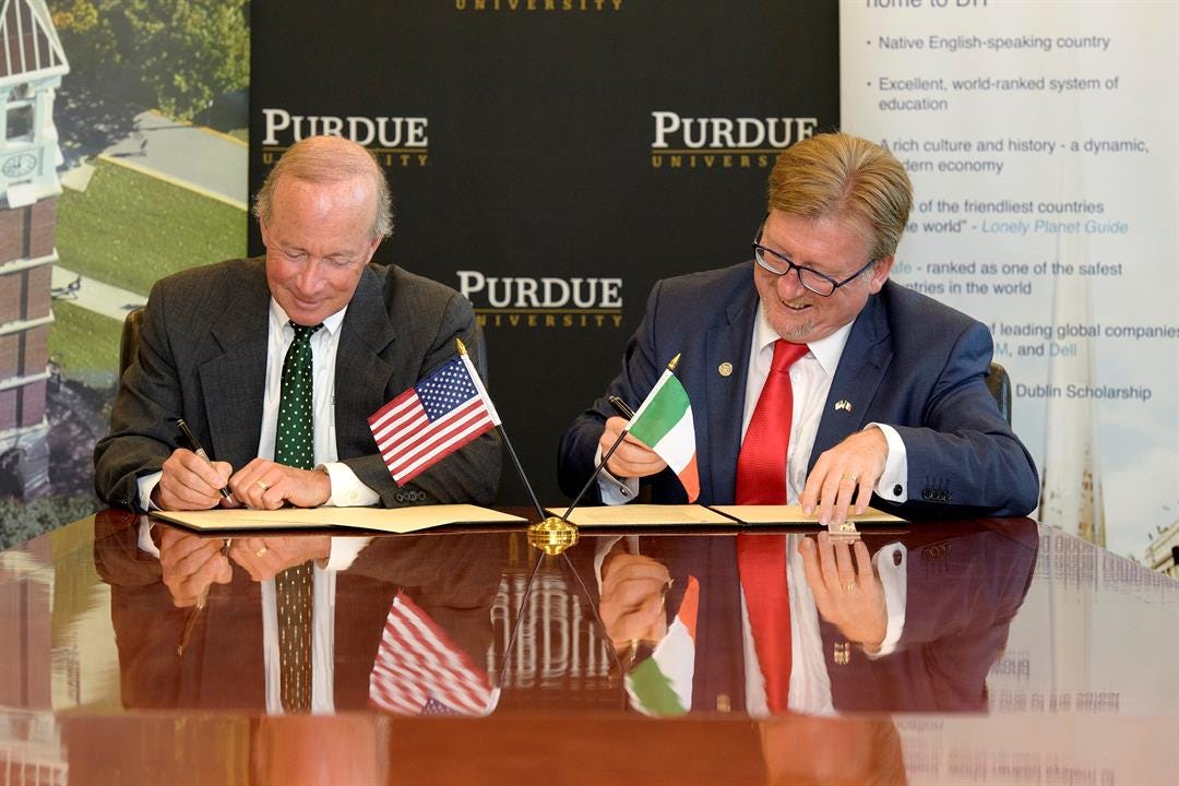 Purdue Grows Partnership With Irish School