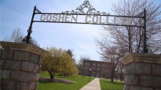 Goshen College Sign 2016