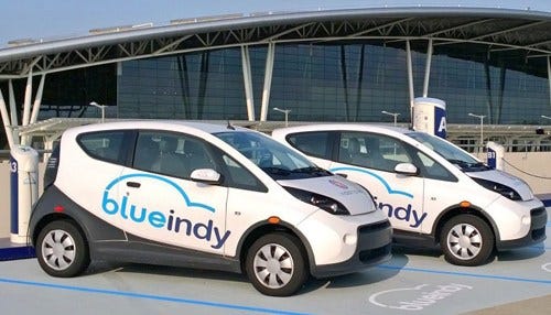 BlueIndy Takes Off at Indianapolis Airport