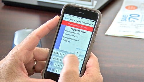 Fishers Police Develop Crime Reporting App