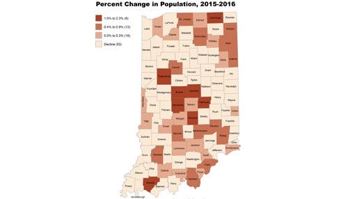 Study: Indiana Population Growth Remains Sluggish