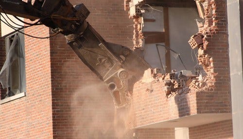 Demolition of Madonna Hall Begins