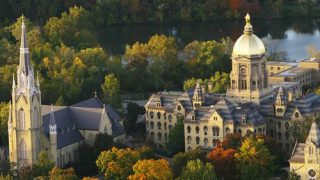 University of Notre Dame Campus Aerial View 2017