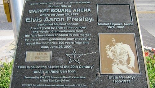 Elvis Plaque to be Rededicated