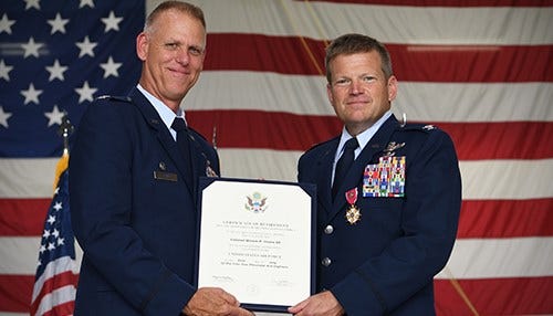 Grissom Vice Commander Retires