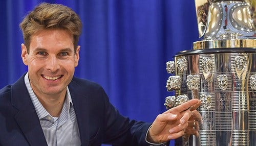 Indy 500 Champ Immortalized on Borg-Warner Trophy