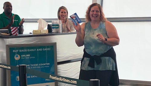 Frontier Airlines Celebrates 4 Millionth Passenger