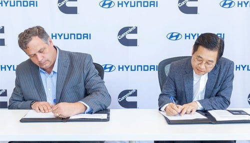 Cummins, Hyundai Forge Fuel Cell Partnership