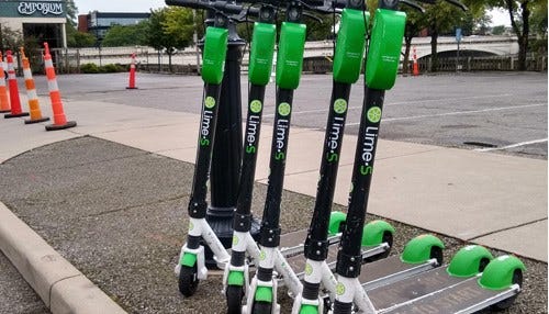 Lime Bikes and Scooters Departing South Bend