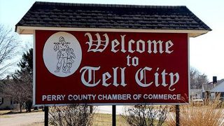 Tell City Welcome Sign