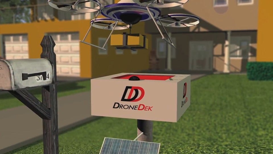 Drone Delivery System Puts on a Show