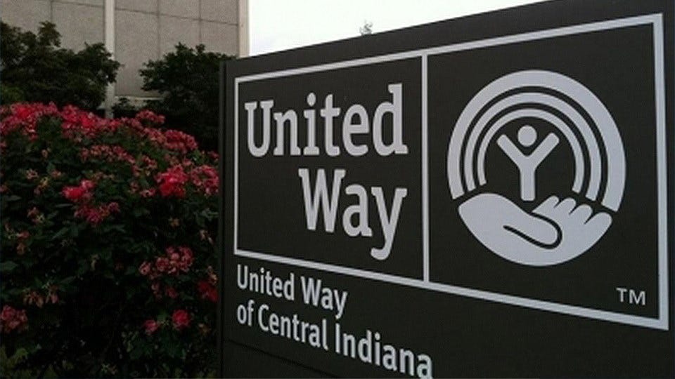 United Way of Central Indiana Sign Large