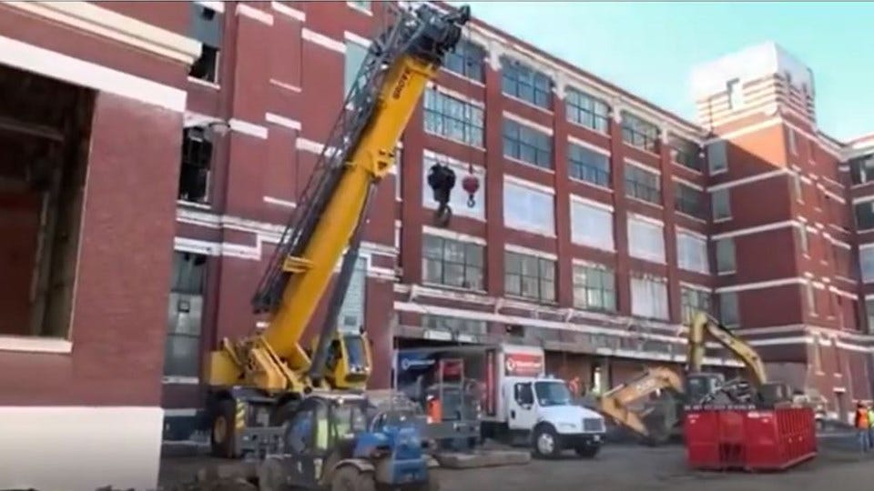 Electric Works Contractor Documents Progress Via Video