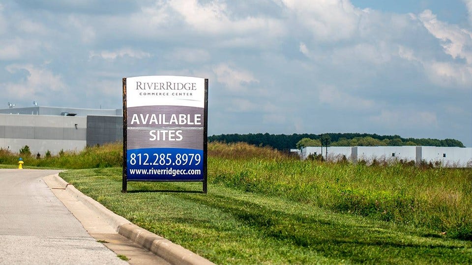 River Ridge Available Sites Sign