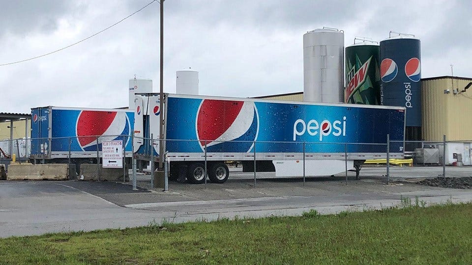 Drivers on Strike at Munster Pepsi Plant