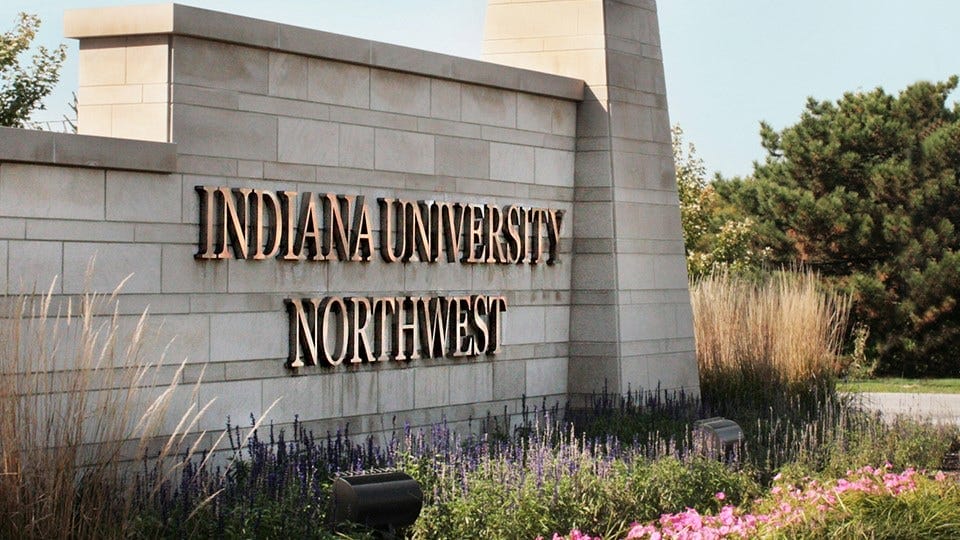 Indiana University Northwest IU Northwest Sign