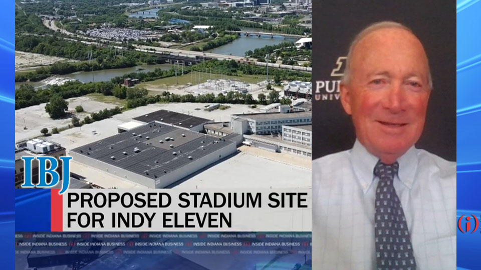 Indy Eleven soccer stadium & Daniels stepping down